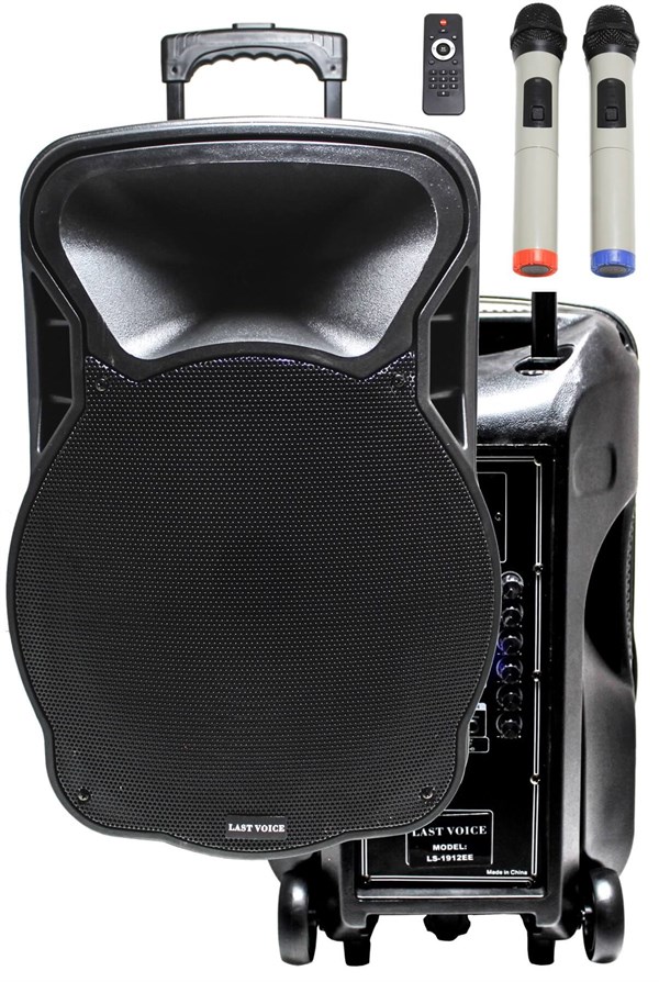Lastvoice Ls-1915E Portatif Taşınabilir Mikrofonlu Seyyar Ses Sistemi 1000 WATT