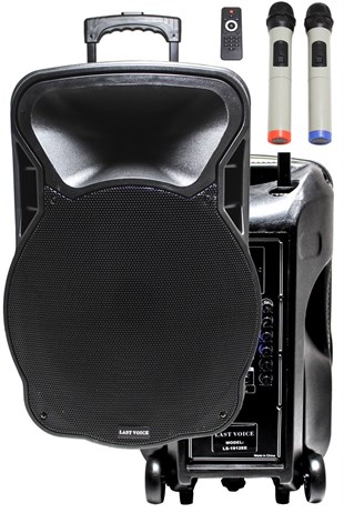 Lastvoice Ls-1915E Portatif Taşınabilir Mikrofonlu Seyyar Ses Sistemi 800 WATT