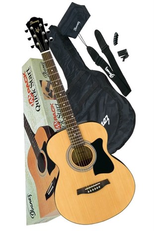 İbanez V50NJP-NT Akustik Gitar Seti (Stand Capo Tuner Kılıf Askı Pena)