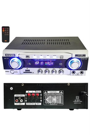 Lastvoice Lv-180 Stereo Mikser Anfi 2x180 Watt Usb Mp3 220V