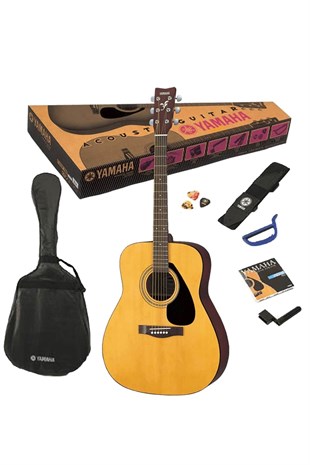 Yamaha F310P Akustik Gitar Seti (Case, Tel, Kapo Full Set)