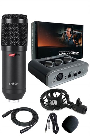 Lastvoice BM800 Mikrofon + Midex UMX-22 Usb Ses Kartı