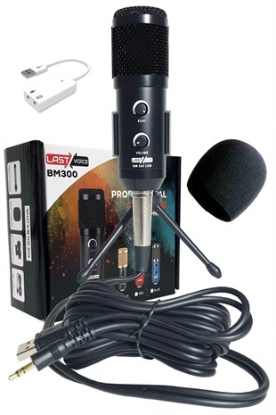 Lastvoice BM300 Ekholu Condenser Usb Stüdyo Mikrofon - ( Bm800V )